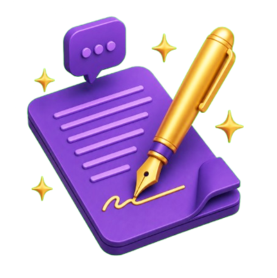 Ilustrasi layanan konten dan copywriting website